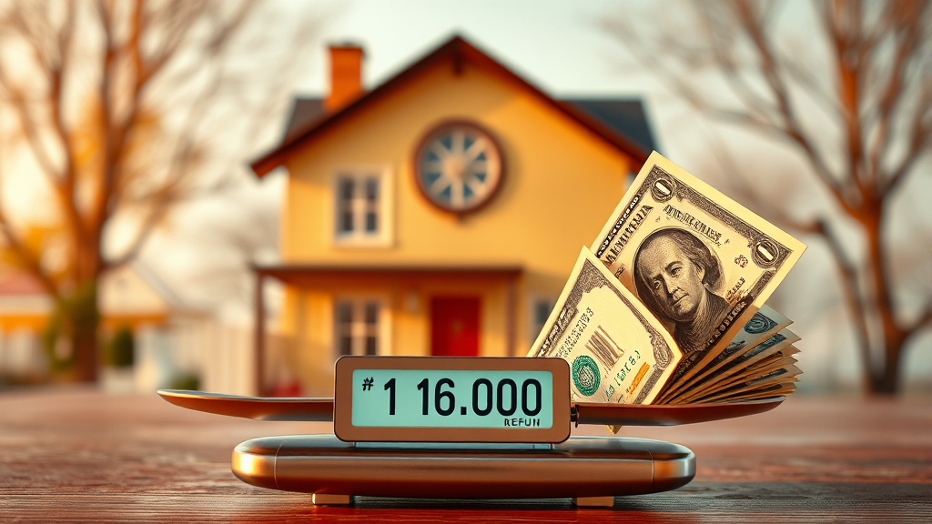 월세 환급금 핵심 요약 (realistic 스타일)