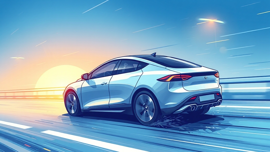 아이오닉 6 주행 거리 (cartoon 스타일)