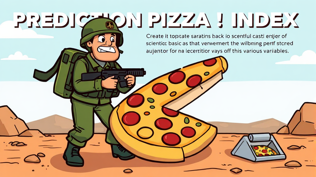 피자 지수의 과학적 근거와 한계점 (cartoon 스타일)