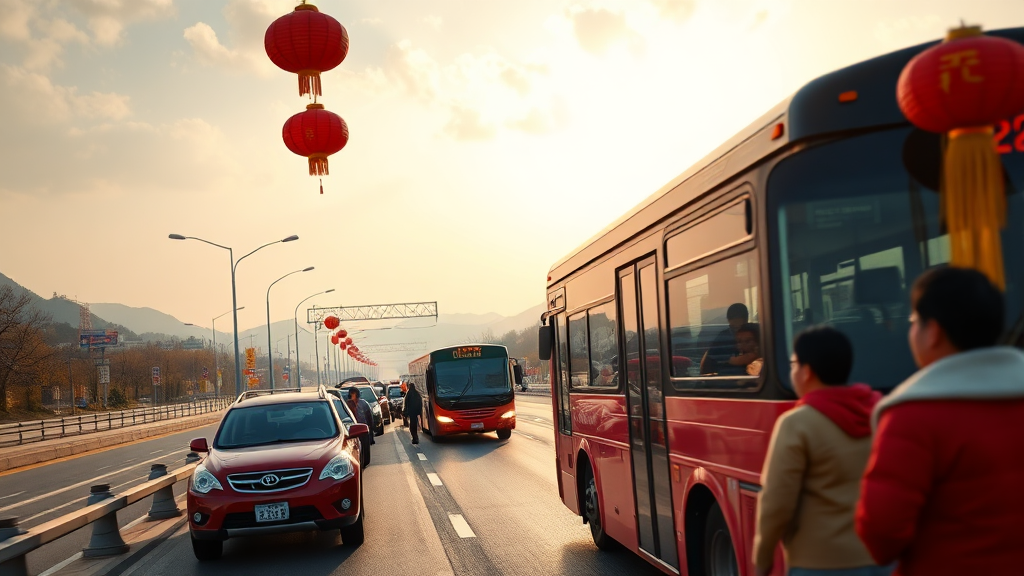 2026 설날, 언제 예매해야 할까요? (realistic 스타일)