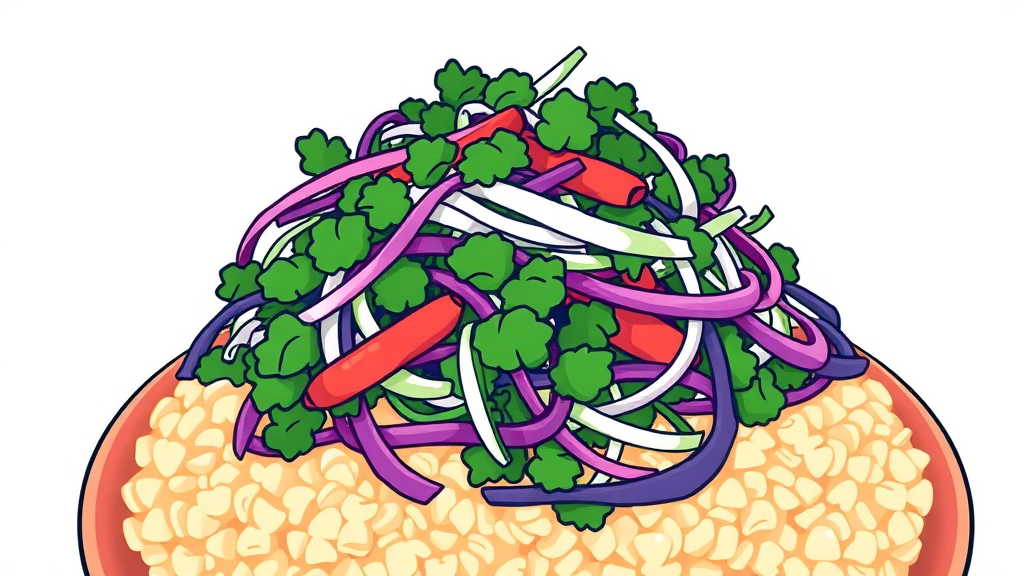 봄동 겉절이, 누구나 쉽게 만드는 레시피 (illustration 스타일)