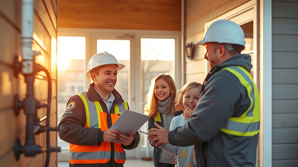 이사 시 도시가스 전입 신청 (realistic 스타일)