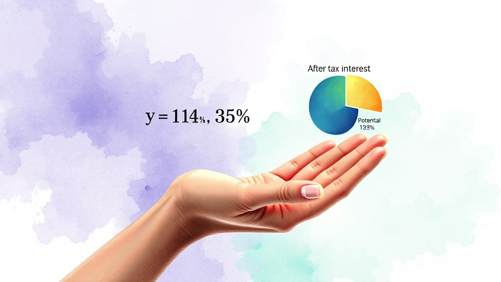 예금 이자, 세금은 얼마나 뗄까? (watercolor 스타일)
