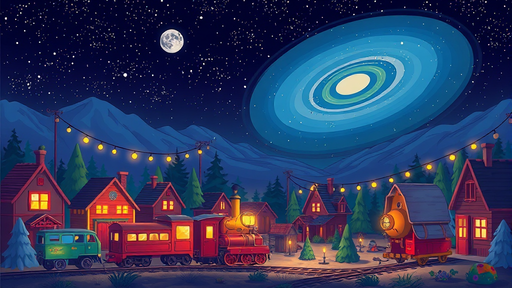 위치 및 정보 (cartoon 스타일)