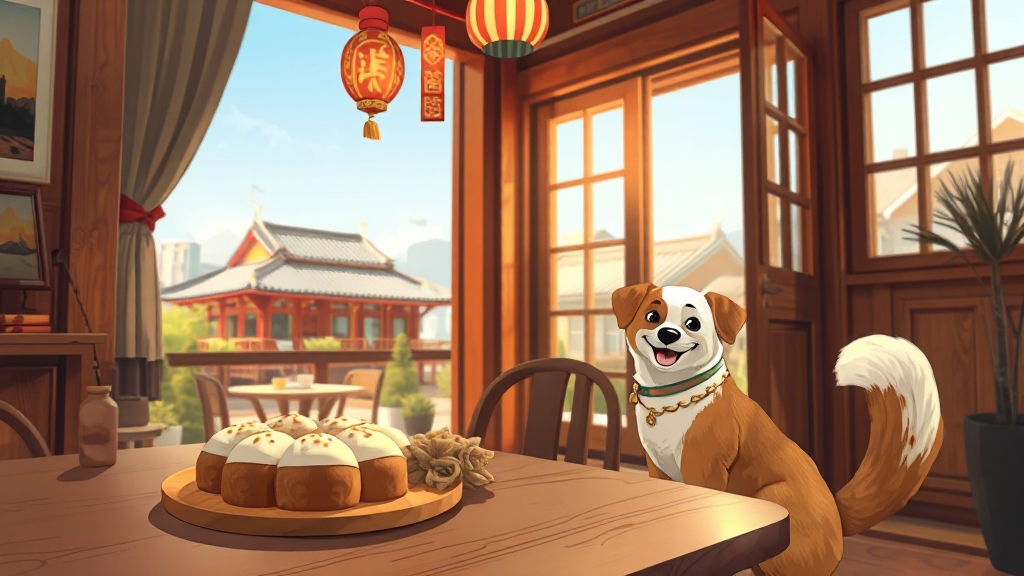 잣떡 카페의 특별함 (illustration 스타일)