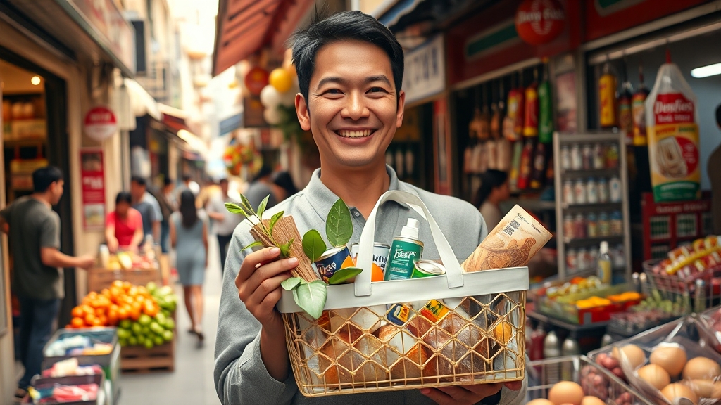 소비쿠폰 목적과 효과 (realistic 스타일)