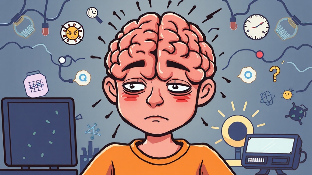 섬망 증세, 무엇일까요? (cartoon 스타일)