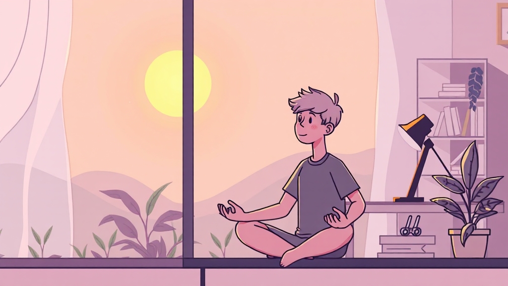 멘탈 및 컨디션 관리 (illustration 스타일)