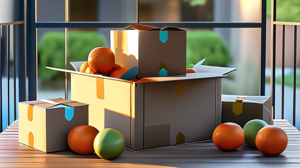 안전한 택배 수령을 위한 필수 가이드 (realistic 스타일)