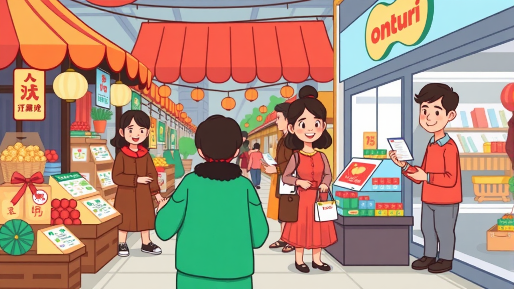 온누리상품권 사용처 (cartoon 스타일)