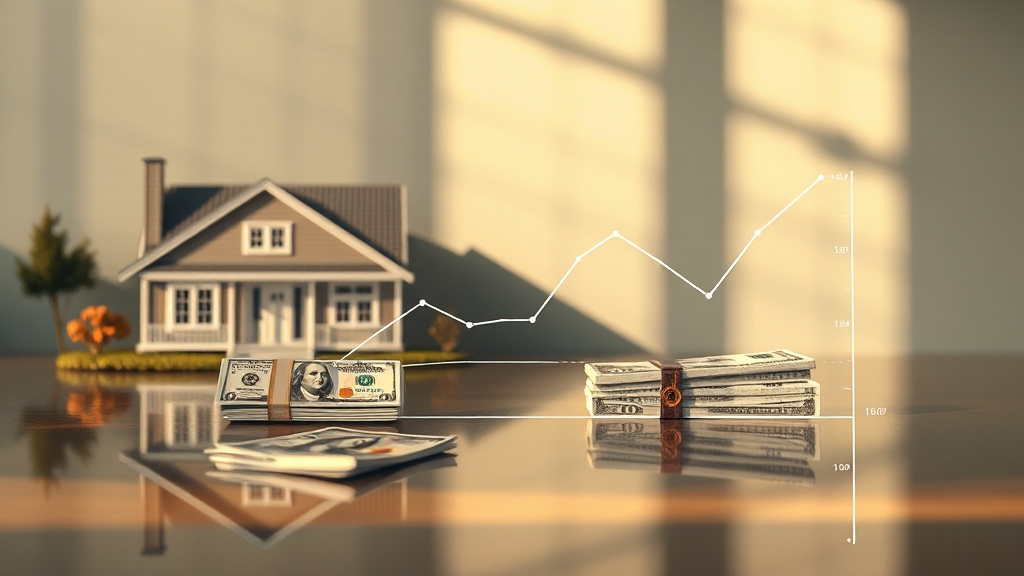 금리 종류 및 특징 (고정 vs 변동) (realistic 스타일)