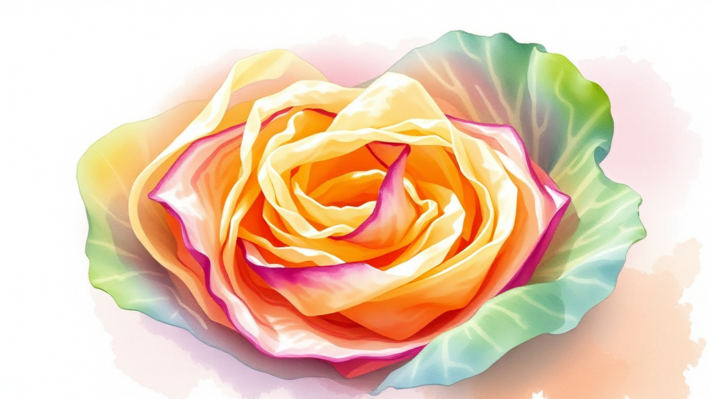 양배추 크런치란? (watercolor 스타일)