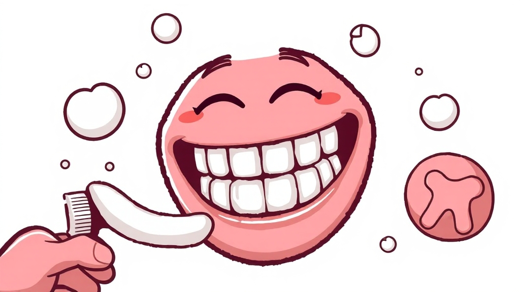 칸디데 미백치약 소개 (cartoon 스타일)