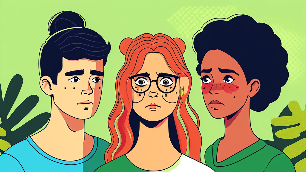 나도 갱년기 우울증일까? 자가 진단 체크리스트 (illustration 스타일)