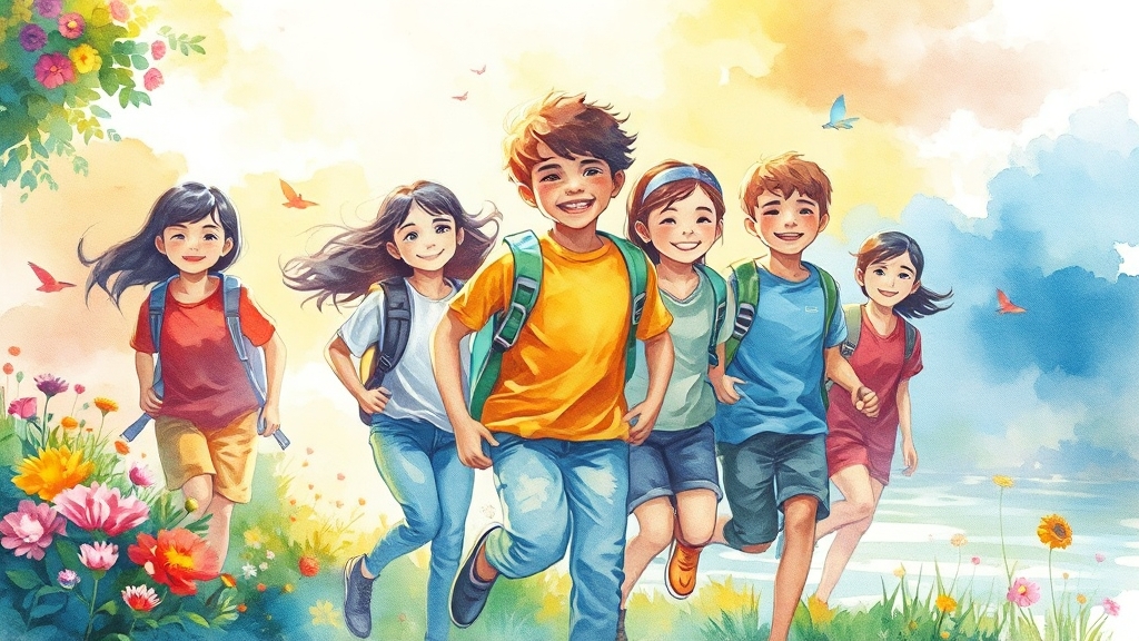 결론: 노력하면 키는 자란다! (watercolor 스타일)