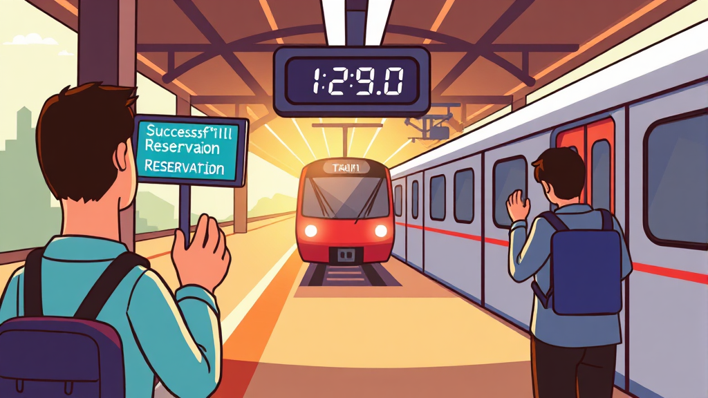 일반 예매 성공 전략 (cartoon 스타일)