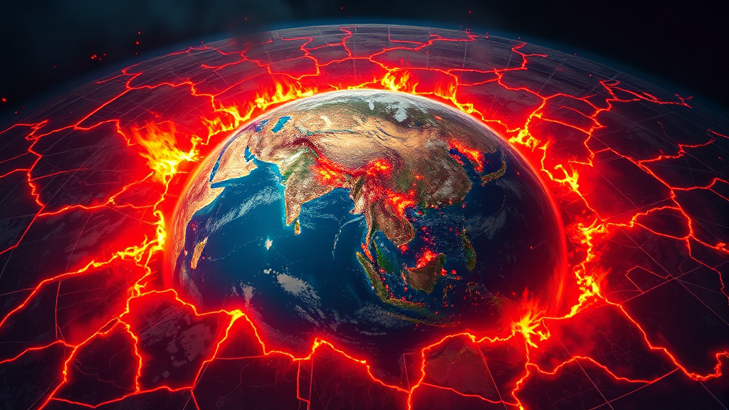 국제 분쟁과 외교 관계 (realistic 스타일)