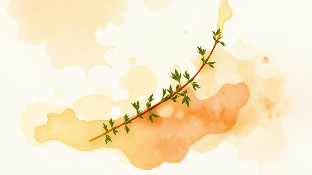 오레가노 오일이란? (watercolor 스타일)