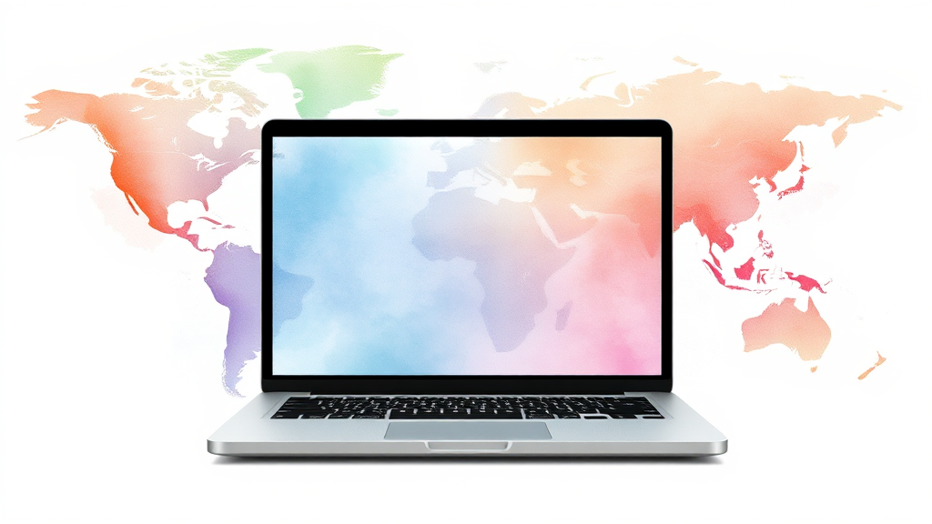 온라인 학습 장점 및 활용법 (watercolor 스타일)