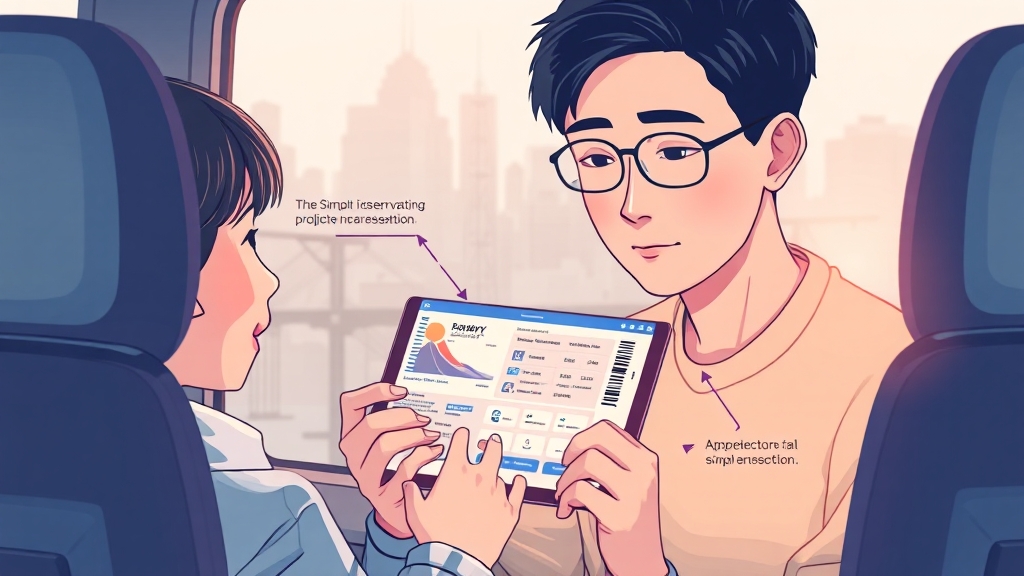 KTX/SRT 예매 방법 (illustration 스타일)