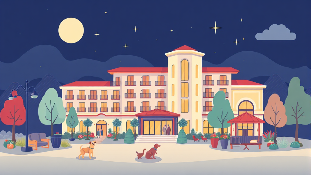 시설 및 서비스 안내 (illustration 스타일)