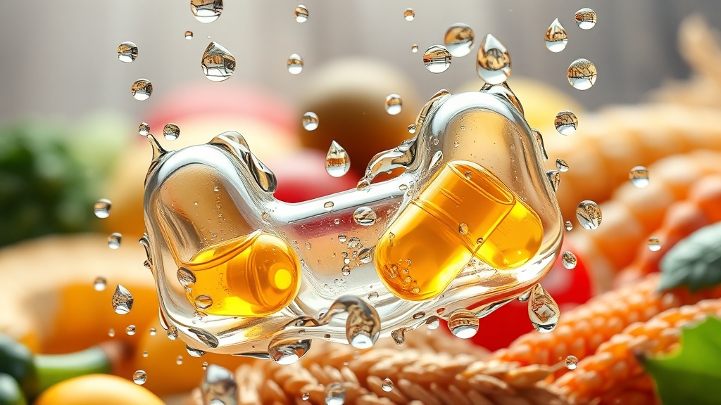 비타민C & 오메가3, 어떻게 섭취해야 할까요? (realistic 스타일)