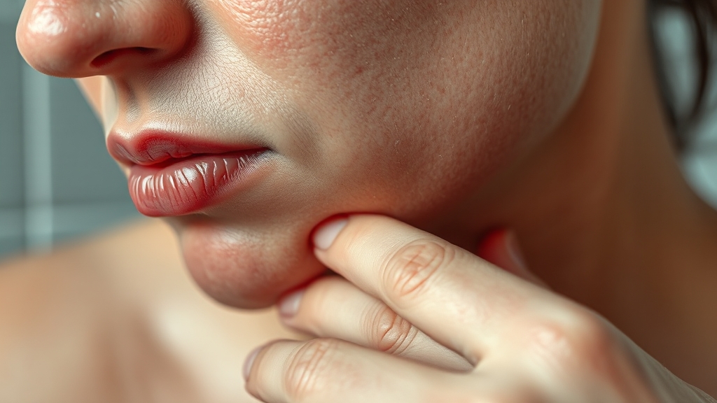 치료 후 가려움증 관리 (realistic 스타일)