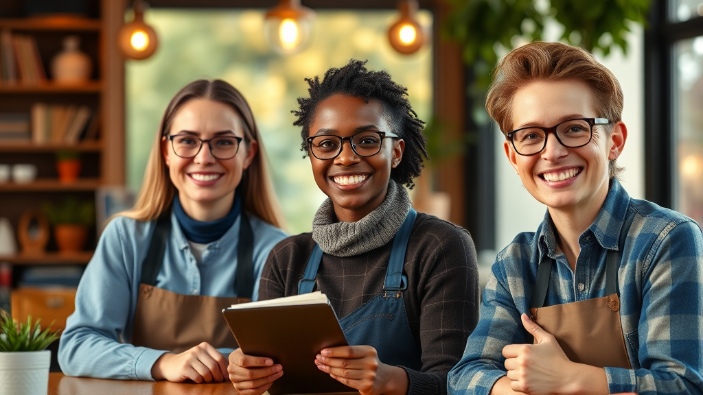 주요 일자리 유형 안내 (realistic 스타일)