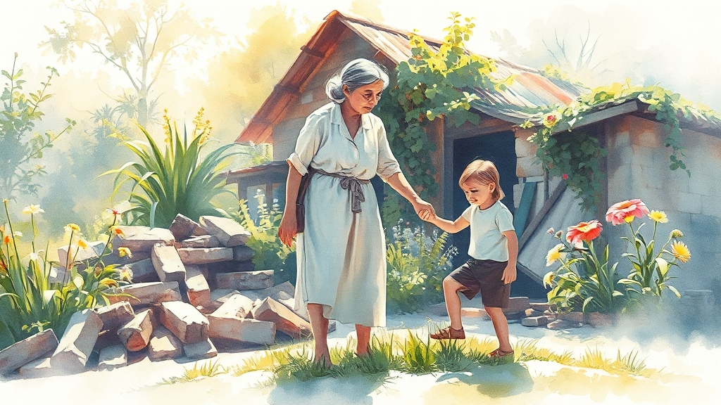 긴급생계지원금과 다른 복지 제도 비교 (watercolor 스타일)