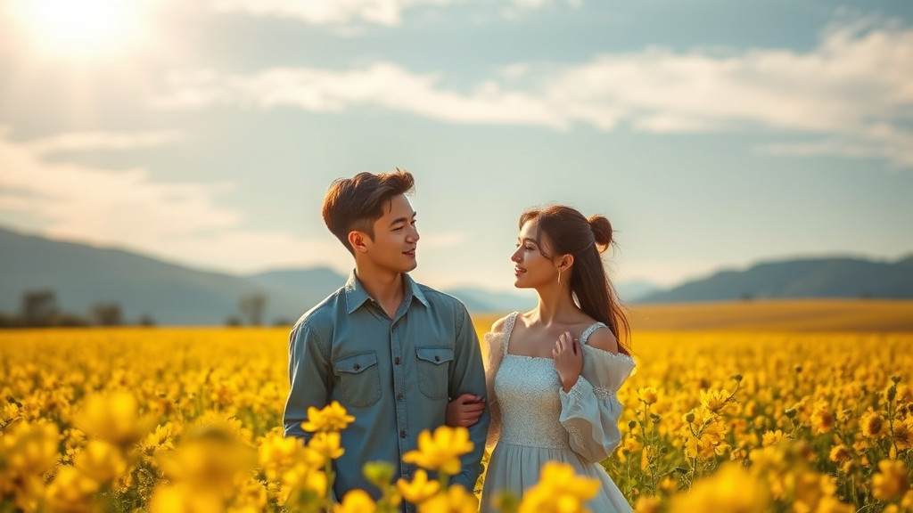 드라마 촬영지: 추억을 담는 특별한 포토존 (realistic 스타일)