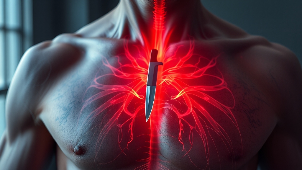 늑간신경통의 증상 (realistic 스타일)