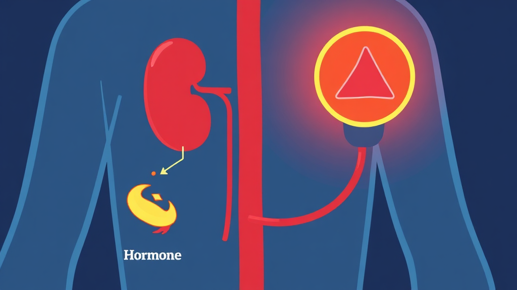 원인 질환은? (cartoon 스타일)