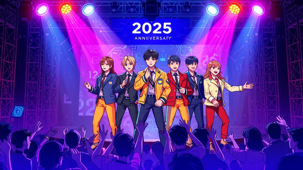 H.O.T. 완전체 출연 확정 (cartoon 스타일)