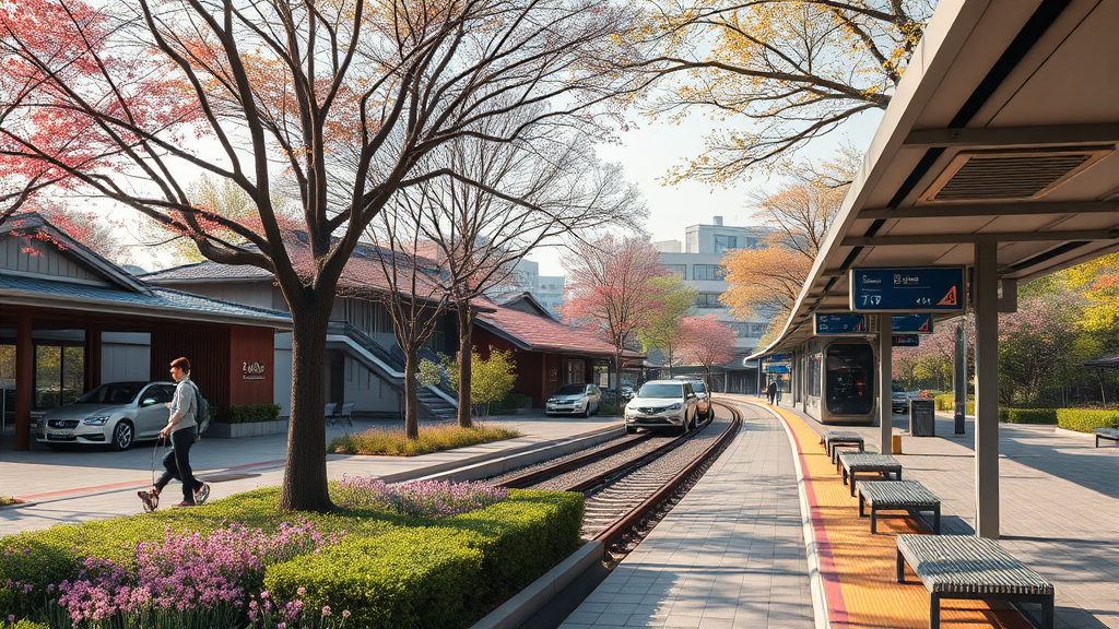 입지 및 주변 환경 (realistic 스타일)