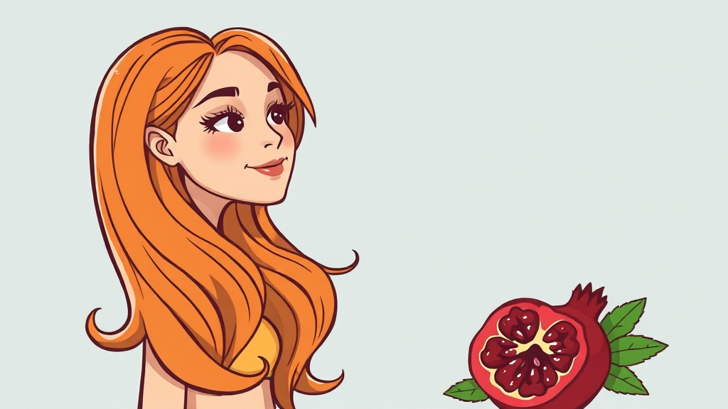 여성 탈모 관리를 위한 영양제 및 제품 선택 (cartoon 스타일)