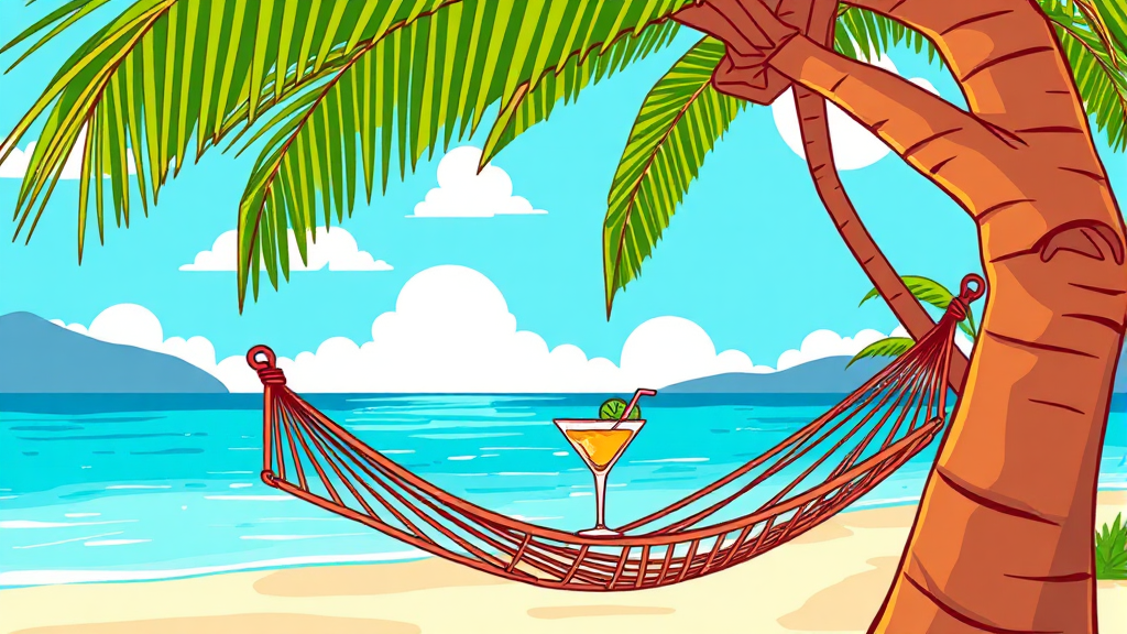 추천 여행지: 따뜻한 동남아 (cartoon 스타일)