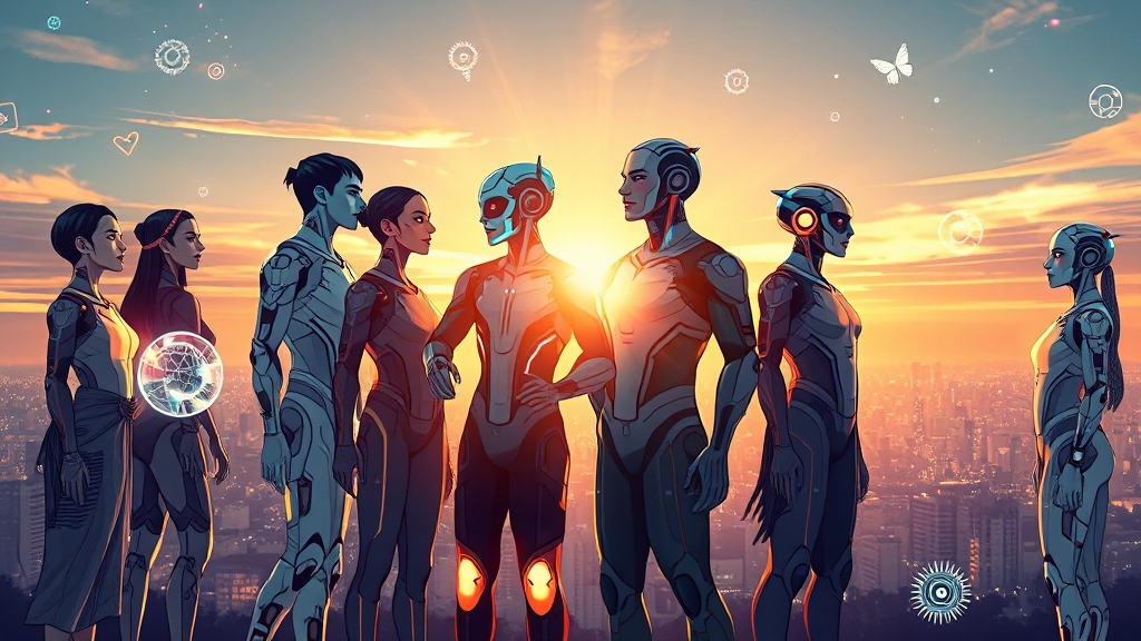 인간 노동의 재정의 (illustration 스타일)