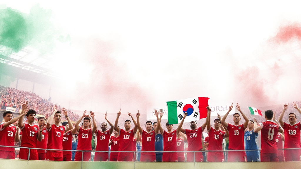 A조 상대팀 분석: 멕시코 (watercolor 스타일)