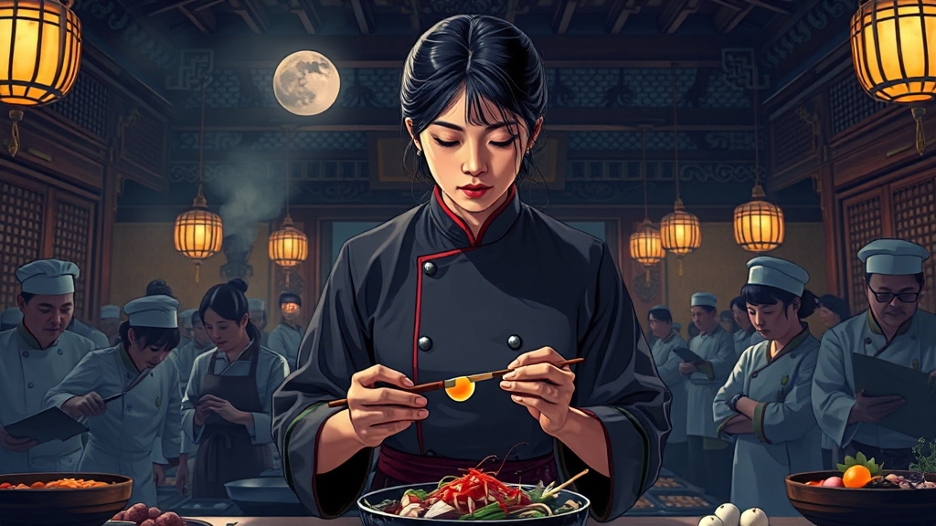 수라간 입성! 새로운 요리 도전 (illustration 스타일)