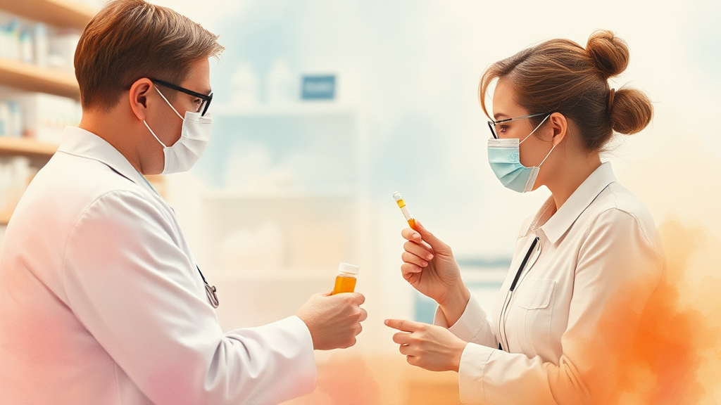 안전한 감기약 선택 가이드 (watercolor 스타일)