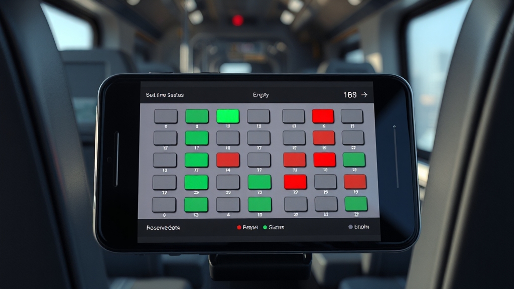 KTX/SRT 좌석, 이렇게 확인하세요 (realistic 스타일)