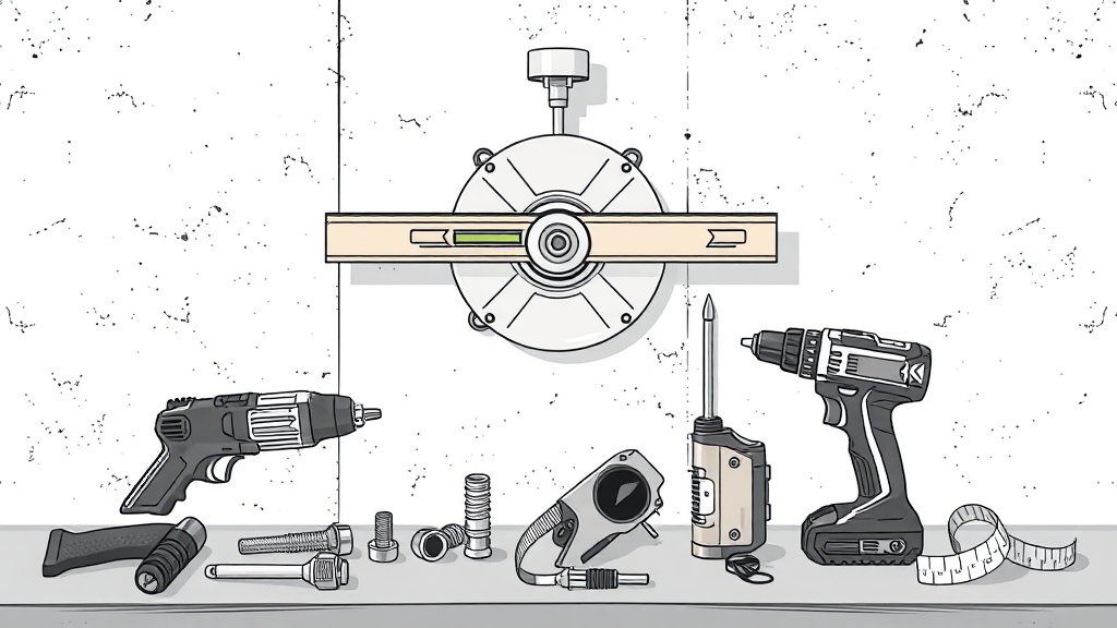 흔들림 방지! 브라켓 설치 가이드 (illustration 스타일)