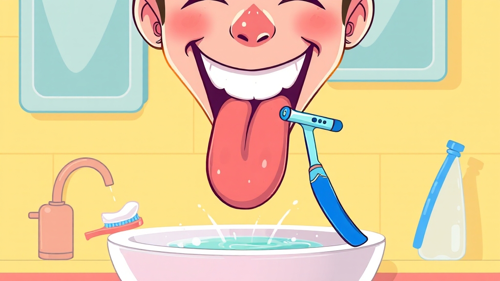 혀 건강, 지금부터 시작하세요! (cartoon 스타일)