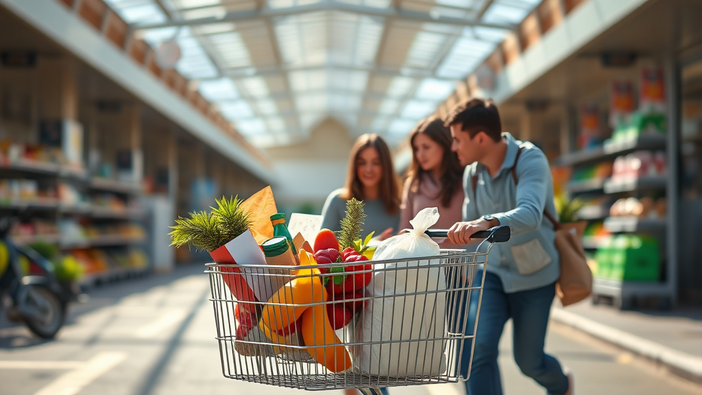 대형마트 무료 주차 이용 조건 (realistic 스타일)