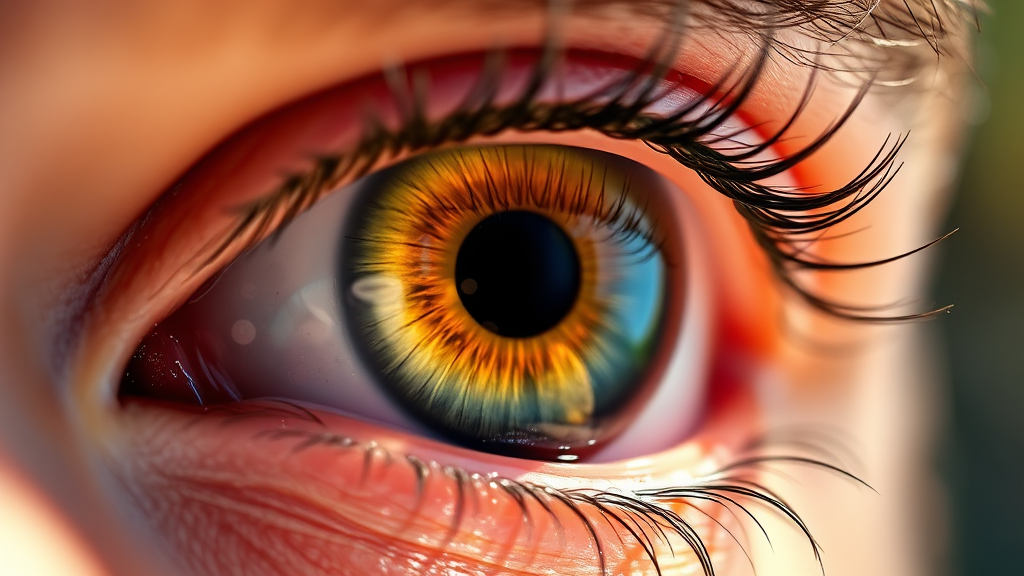 눈 건강, 왜 중요할까? (realistic 스타일)