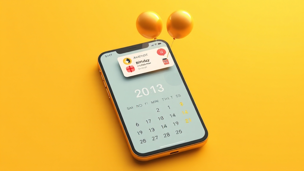 스마트폰 캘린더, 음력 날짜 관리 끝판왕! (illustration 스타일)