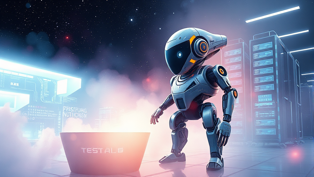 머스크의 ‘우주 AI 제국’ 비전 (watercolor 스타일)