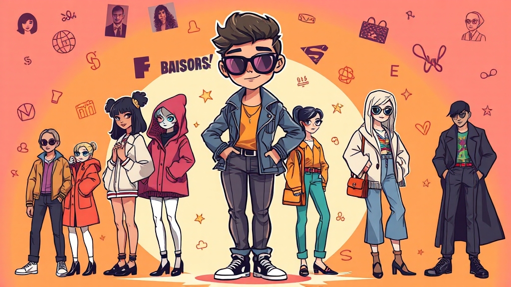 OOTD를 통한 자기 표현: 스타일과 브랜딩 (cartoon 스타일)
