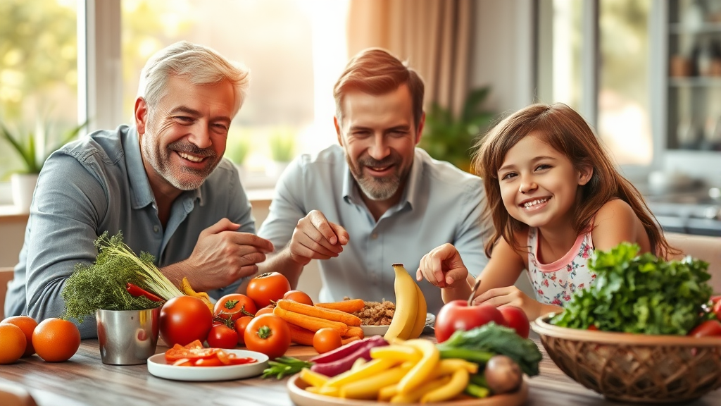 식단 관리의 중요성 (realistic 스타일)