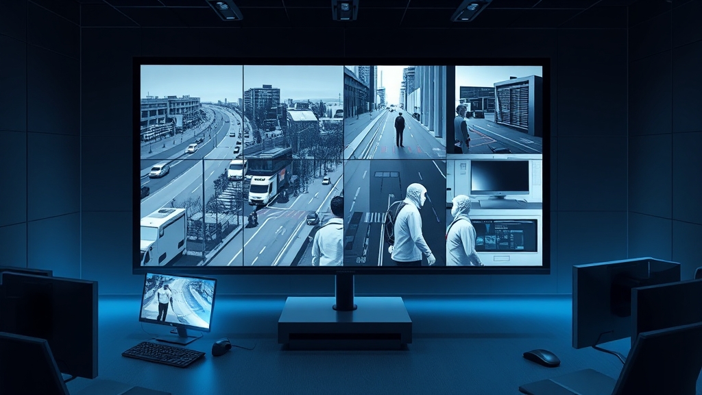 ADT 뷰가드 주요 기능 (illustration 스타일)